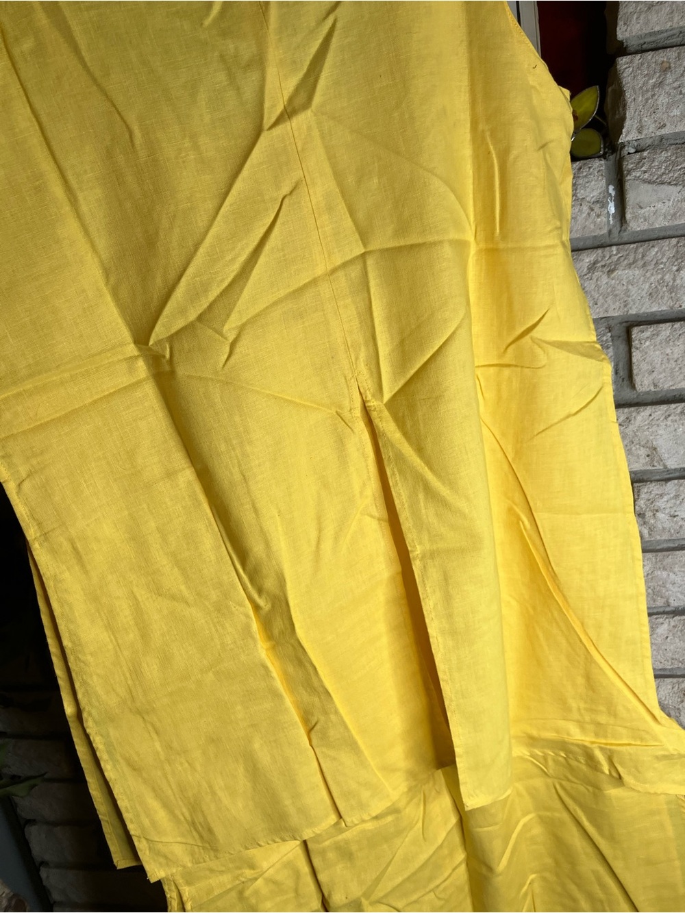 Vintage 90s Newport News Midi Dress Linen Cotton - Picture 7 of 7